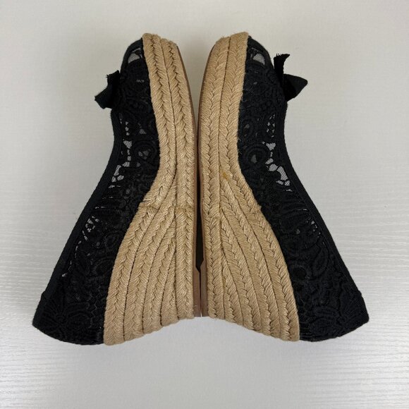 EUC Tory Burch Jackie Espadrille Wedge - Picture 6 of 10